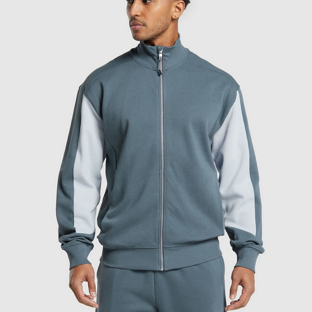 High Quality Sweatsuit Jogging Zipper Cargo Jersey Track Jacket