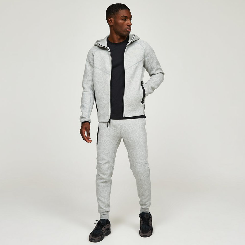 Wholesale Logo Custom Fitness Joggers Sweat Suit Slim Fit Pullover Sportswear Men Tracksuit